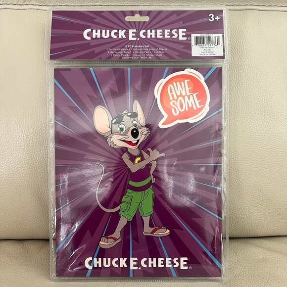 Chuck e Cheese 11pc Stationary Set - Picture 2 of 2